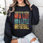 Thanksgiving Agenda, Turkey, Football, Fun, Autumn, Fall Sweatshirt