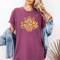 Thanksgiving Turkey, Orange, Cute, Painted, Autumn, Fall Tshirt Comfort Colors T-Shirt