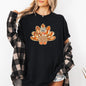 Thanksgiving Turkey, Orange, Cute, Painted, Autumn, Fall Tshirt Comfort Colors T-Shirt