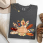 Thanksgiving Turkey, Plaid, Cute, Autumn, Patterns Tshirt Comfort Colors T-Shirt