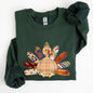Thanksgiving Turkey, Plaid, Cute, Autumn, Patterns Sweatshirt