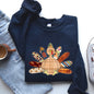 Thanksgiving Turkey, Plaid, Cute, Autumn, Patterns Sweatshirt