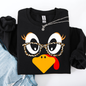 Thanksgiving, Teacher, Turkey, Cute, Leopard Print Sweatshirt