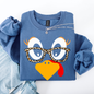 Thanksgiving, Teacher, Turkey, Cute, Leopard Print Sweatshirt