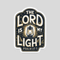 The Lord Is My Light" Psalm 27:1 Christian Bible Verse Sticker