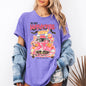 The Most Wonderful Time Of The Year, Reading Skeletons, Pink, Spooky, Halloween, Trending Graphic Tee, Comfort Colors T-Shirt