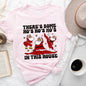 There's Some Ho's In This House, Santa, Dancing, Twerk, Retro, Naughty, Super Soft Tshirt