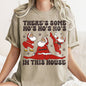 There's Some Ho's In This House, Santa, Dancing, Twerk, Retro, Naughty, Comfort Colors Tshirt