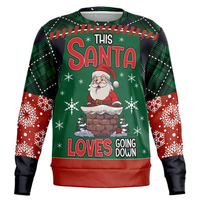 This Santa Loves Going Down Christmas Sweatshirt