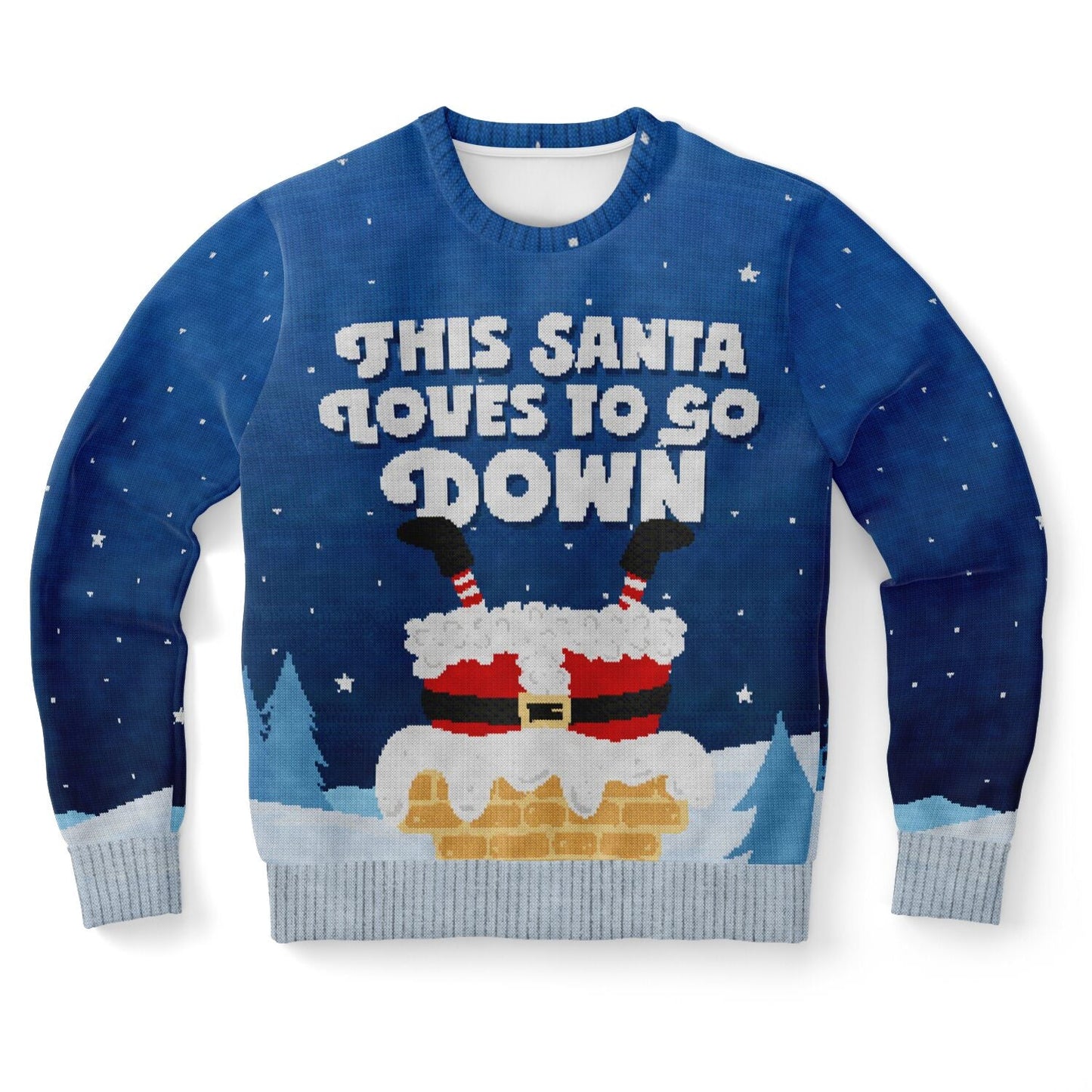 This Santa Loves To Go Down Christmas Sweatshirt