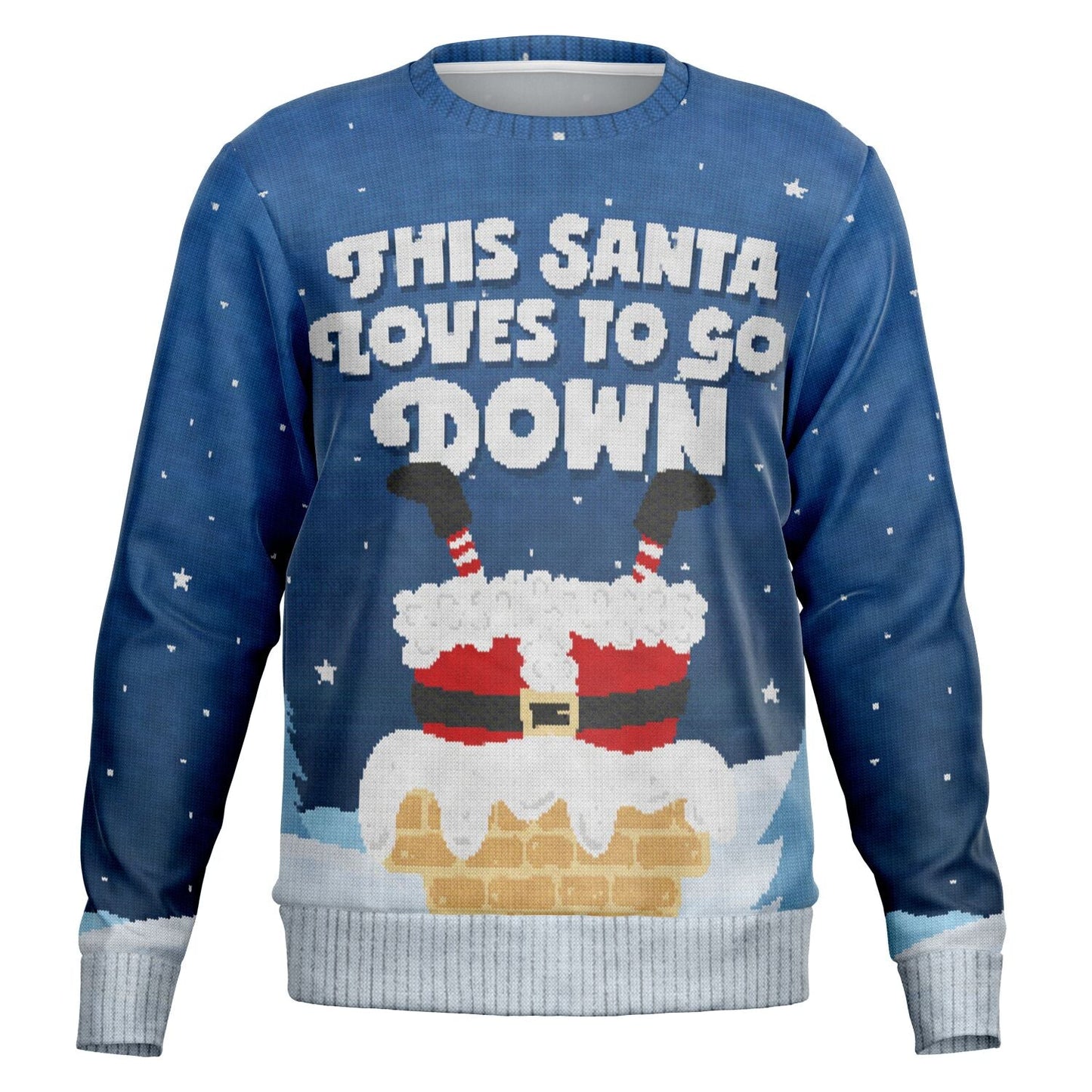 This Santa Loves To Go Down Christmas Sweatshirt