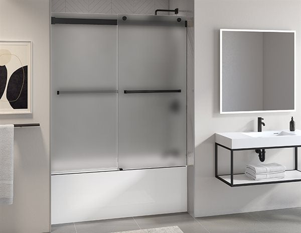 Gemini Plus Tub enclosure Shower Door