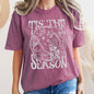 Tis The Season, Christmas Skeleton, Jolly, Dancing, Retro, Comfort Colors Tshirt