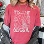Tis The Season, Christmas Skeleton, Jolly, Dancing, Retro, Comfort Colors Tshirt