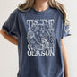 Tis The Season, Christmas Skeleton, Jolly, Dancing, Retro, Comfort Colors Tshirt