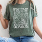 Tis The Season, Christmas Skeleton, Jolly, Dancing, Retro, Comfort Colors Tshirt