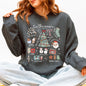 Tis The Season, Christmas, Cute, Trendy, Santa, Tree, Snowman, Cookies, Gifts Sweatshirt