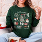 Tis The Season, Christmas, Cute, Trendy, Santa, Tree, Snowman, Cookies, Gifts Sweatshirt