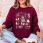 Tis The Season, Christmas, Cute, Trendy, Santa, Tree, Snowman, Cookies, Gifts Sweatshirt