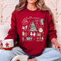 Tis The Season, Christmas, Cute, Trendy, Santa, Tree, Snowman, Cookies, Gifts Sweatshirt
