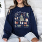 Tis The Season, Christmas, Cute, Trendy, Santa, Tree, Snowman, Cookies, Gifts Sweatshirt