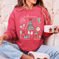Tis The Season, Christmas, Cute, Trendy, Santa, Tree, Snowman, Cookies, Gifts Sweatshirt
