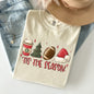 Tis The Season, Christmas, Football, Santa, Tree, Coffee, Winter, Xmas Tshirt Comfort Colors T-Shirt