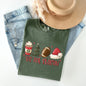 Tis The Season, Christmas, Football, Santa, Tree, Coffee, Winter, Xmas Tshirt Comfort Colors T-Shirt
