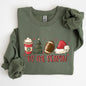 Tis The Season, Christmas, Football, Santa, Tree, Coffee, Winter, Xmas Sweatshirt