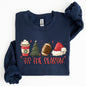 Tis The Season, Christmas, Football, Santa, Tree, Coffee, Winter, Xmas Sweatshirt