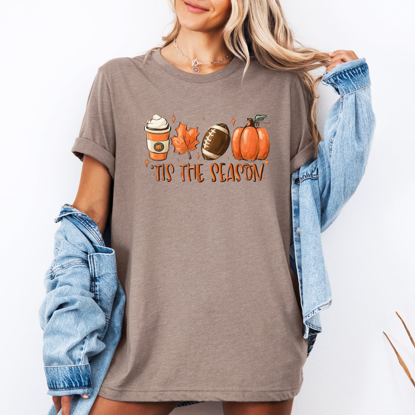 Tis The Season, Football, Game Day, Pumpkin, Coffee, Autumn, Fall, Tshirt