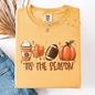 Tis The Season, Football, Game Day, Pumpkin, Coffee, Autumn, Fall, Comfort Colors T-Shirt