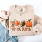 Tis The Season, Football, Game Day, Pumpkin, Coffee, Autumn, Fall Sweatshirt