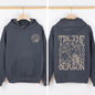 Tis The Season, Front and Back, Spooky, Skeleton, Funny, Halloween, Graphic Hoodie, Hooded Sweatshirt