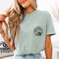 Tis The Season, Spooky, Skeleton, Funny, Halloween, Creepy, Comfort Colors Pocket T-Shirt