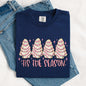 Tis The Season, Pink Christmas Cakes, Cute, Treat, Winter, Santa, Xmas Tshirt Comfort Colors T-Shirt