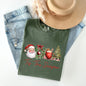 Tis The Season, Retro Santa, Coffee, Christmas Tree, Xmas Tshirt Comfort Colors T-Shirt