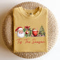 Tis The Season, Retro Santa, Coffee, Christmas Tree, Xmas Tshirt Comfort Colors T-Shirt