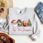 Tis The Season, Retro Santa, Coffee, Christmas Tree, Xmas Sweatshirt