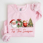 Tis The Season, Retro Santa, Coffee, Christmas Tree, Xmas Sweatshirt