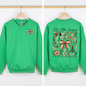 Tis the Season, Christmas, Ribbons, Front and Back, Santa Sweatshirt
