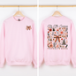 Tis the Season, Christmas, Ribbons, Front and Back, Santa Sweatshirt