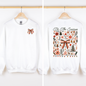 Tis the Season, Christmas, Ribbons, Front and Back, Santa Sweatshirt
