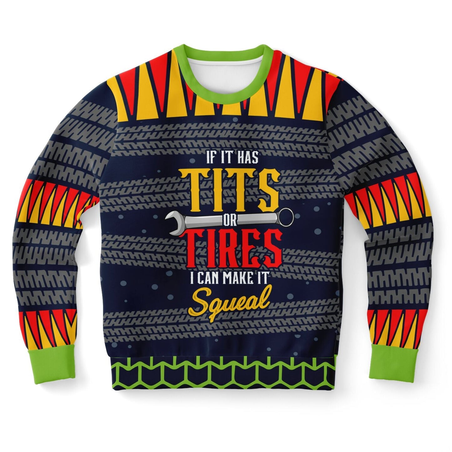 Tits or Tires Squeal Christmas Sweatshirt