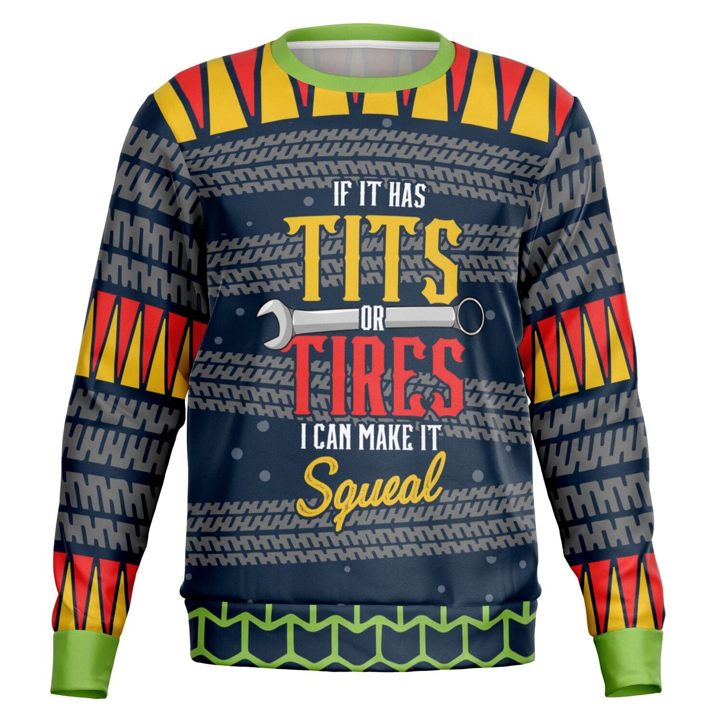 Tits or Tires Squeal Christmas Sweatshirt