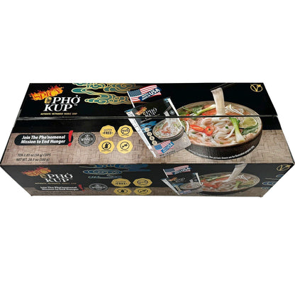 Pho Kup Instant Spicy Veggie Pho (Case of 10 Kups)