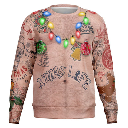 Topless Santa Christmas Sweatshirt