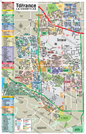 Torrance Map, Los Angeles County, CA - POSTER PRINTS