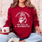 Touch My Beard And Tell Me I'm Pretty, Big Foot, Sasquatch, Funny Sweatshirt