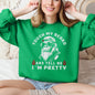 Touch My Beard And Tell Me I'm Pretty, Big Foot, Sasquatch, Funny Sweatshirt